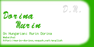 dorina murin business card